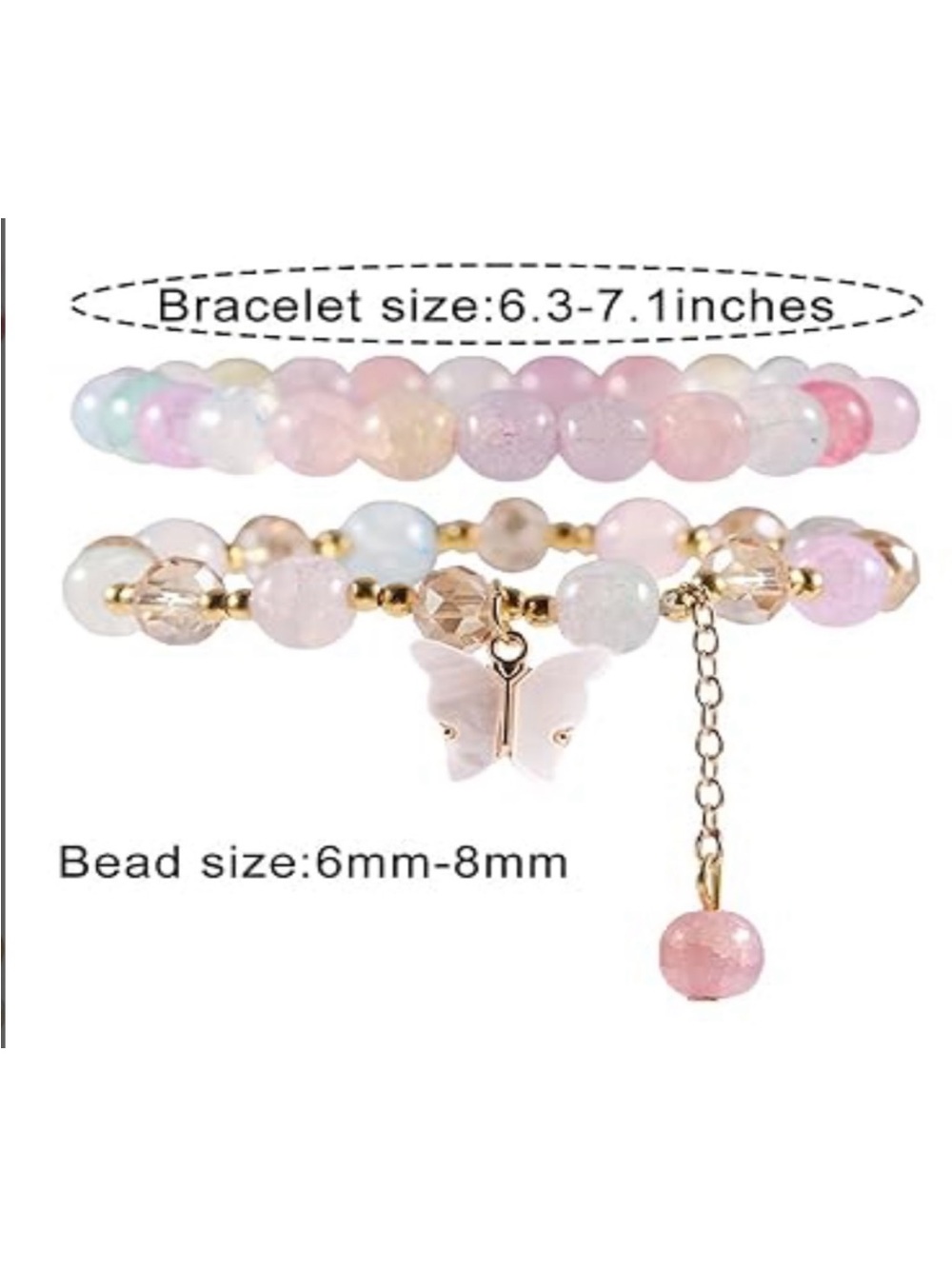 🆕New Butterfly Beaded Bracelet . - Picture 5 of 5